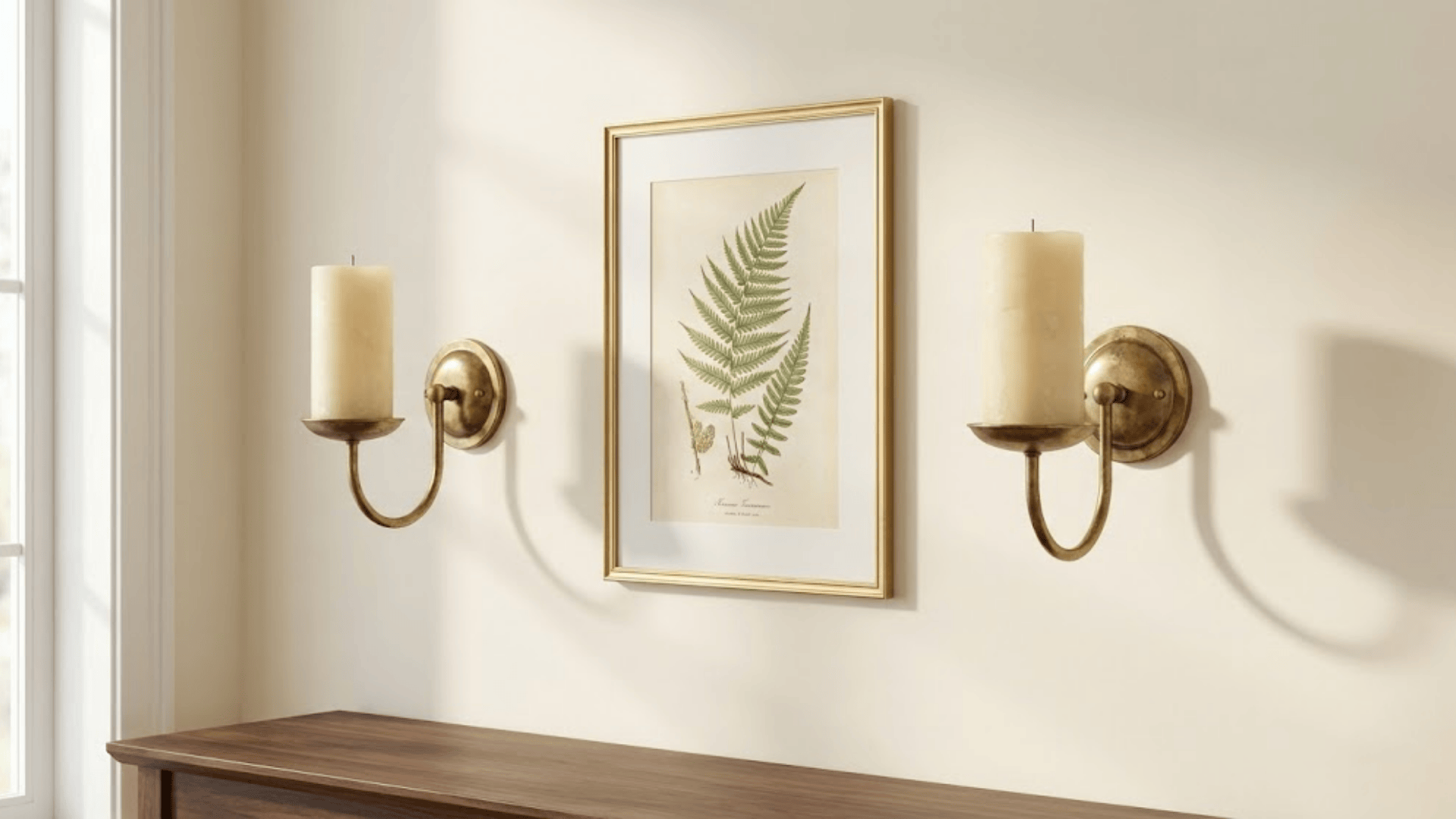 DIY candle wall sconces