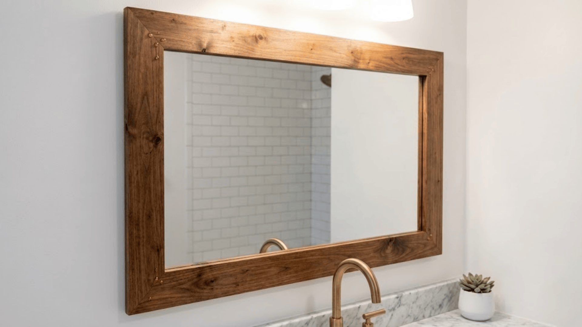 DIY mirror frame upgrade