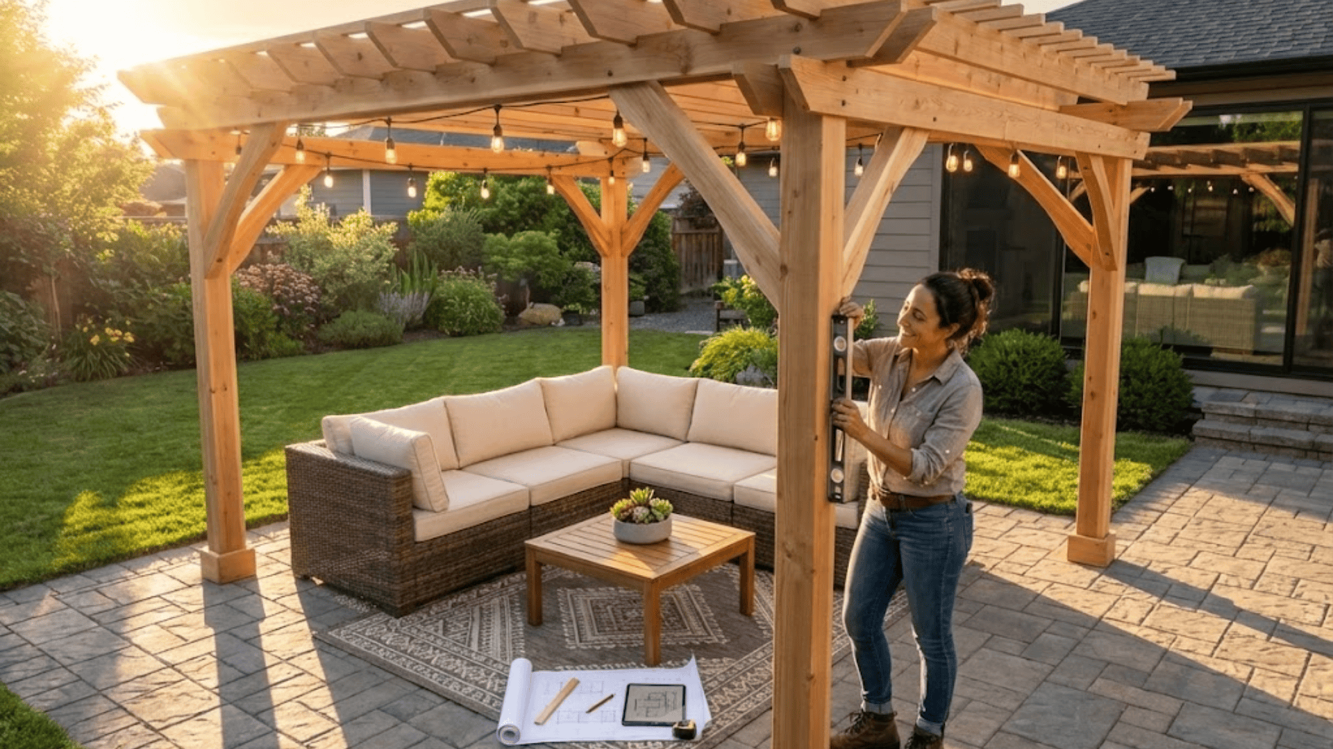 DIY pergola step by step
