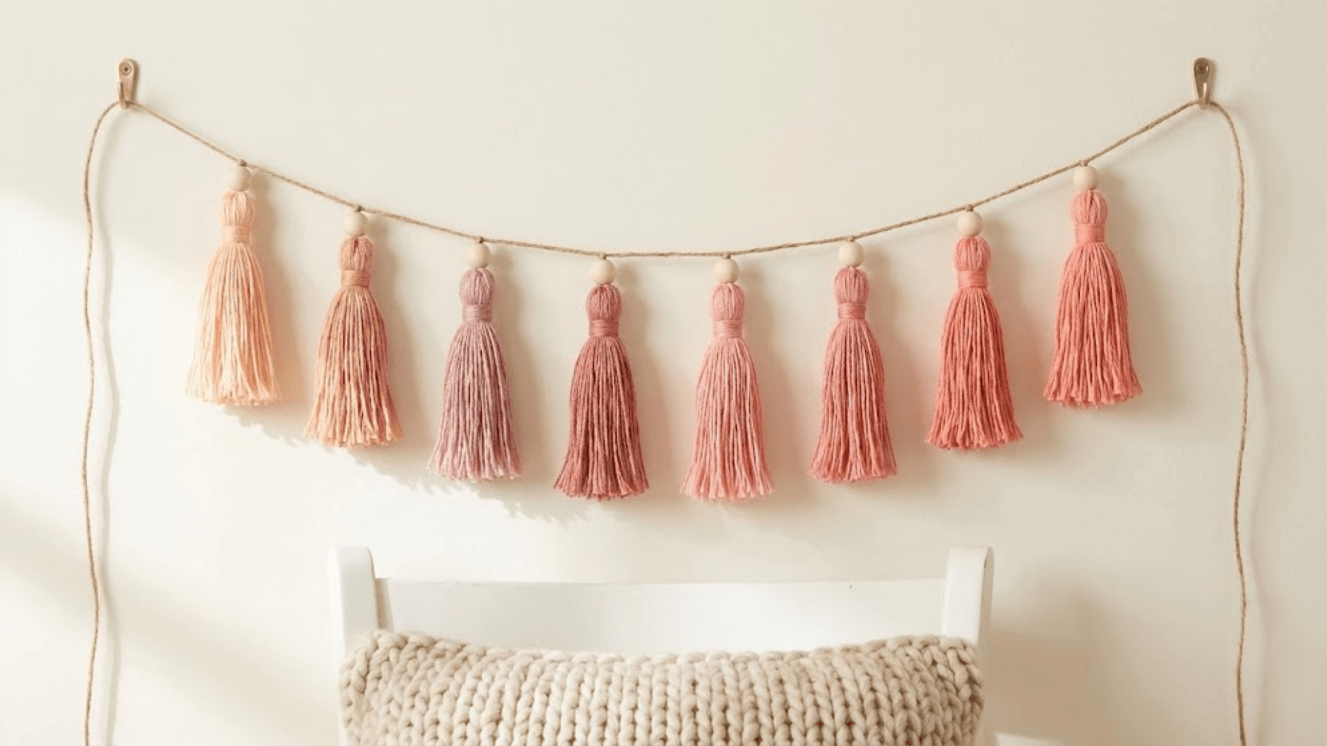 DIY wall tassels