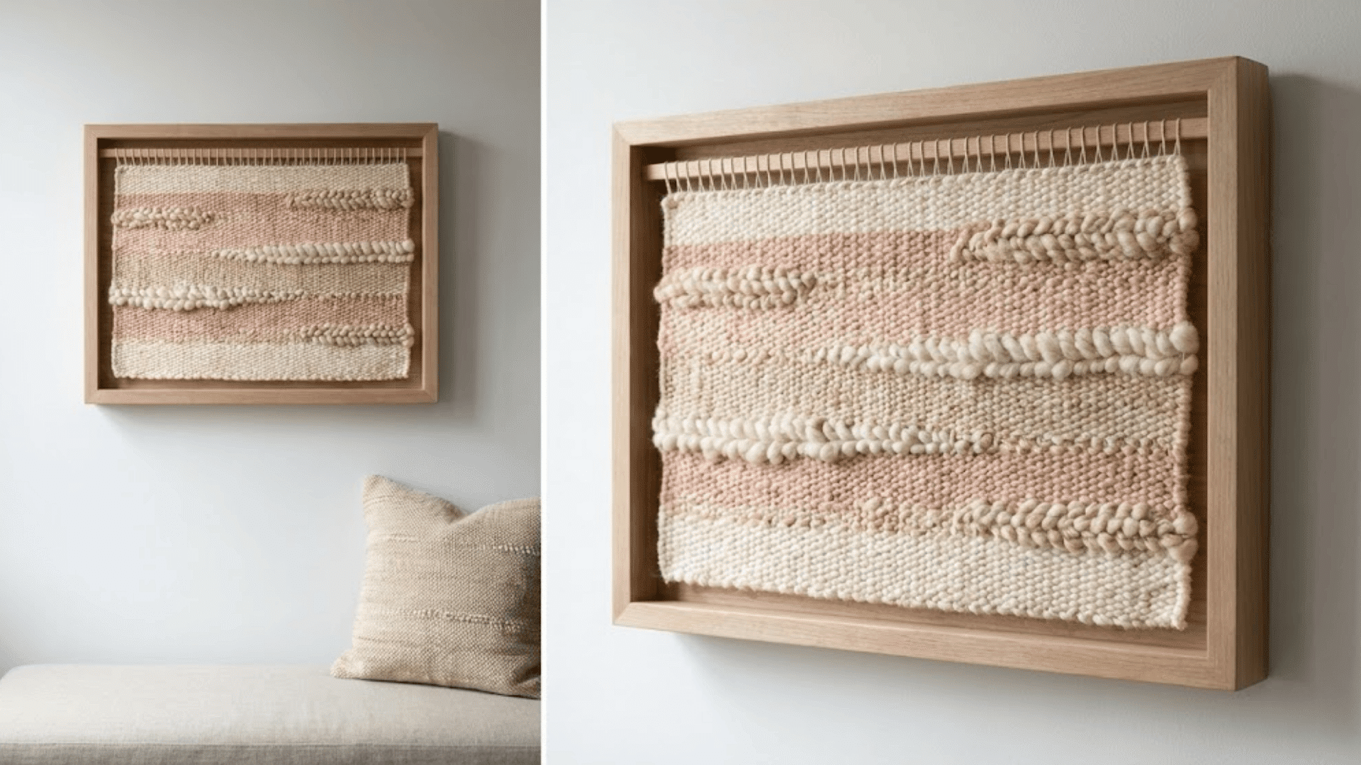 DIY woven wall panel