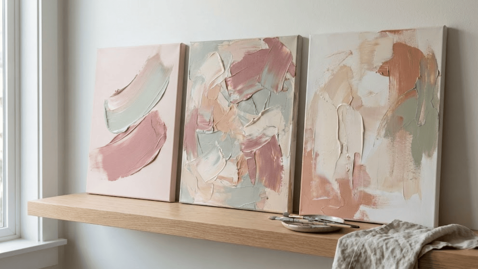 abstract canvas painting