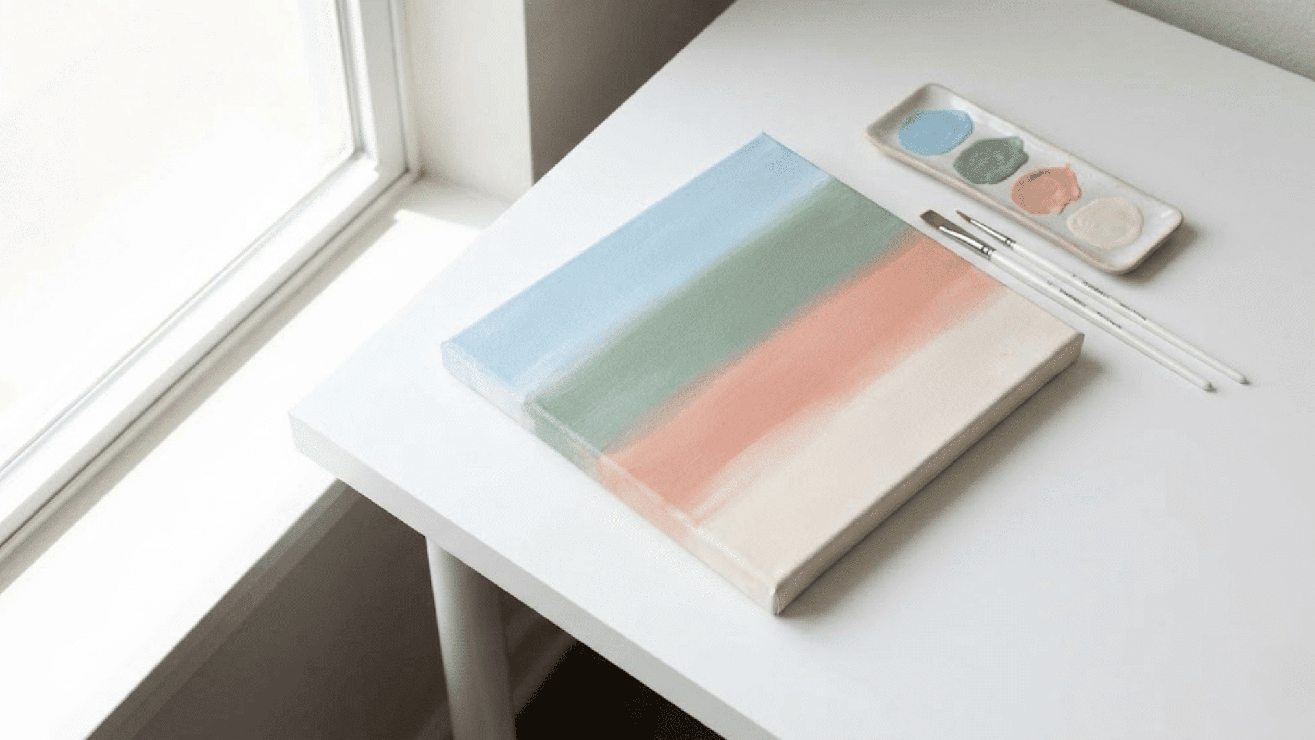 abstract landscape blocks of color