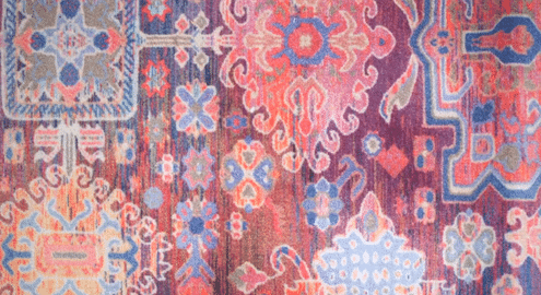 add a bold or colorful rug on top