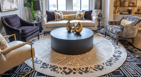 angled top rug