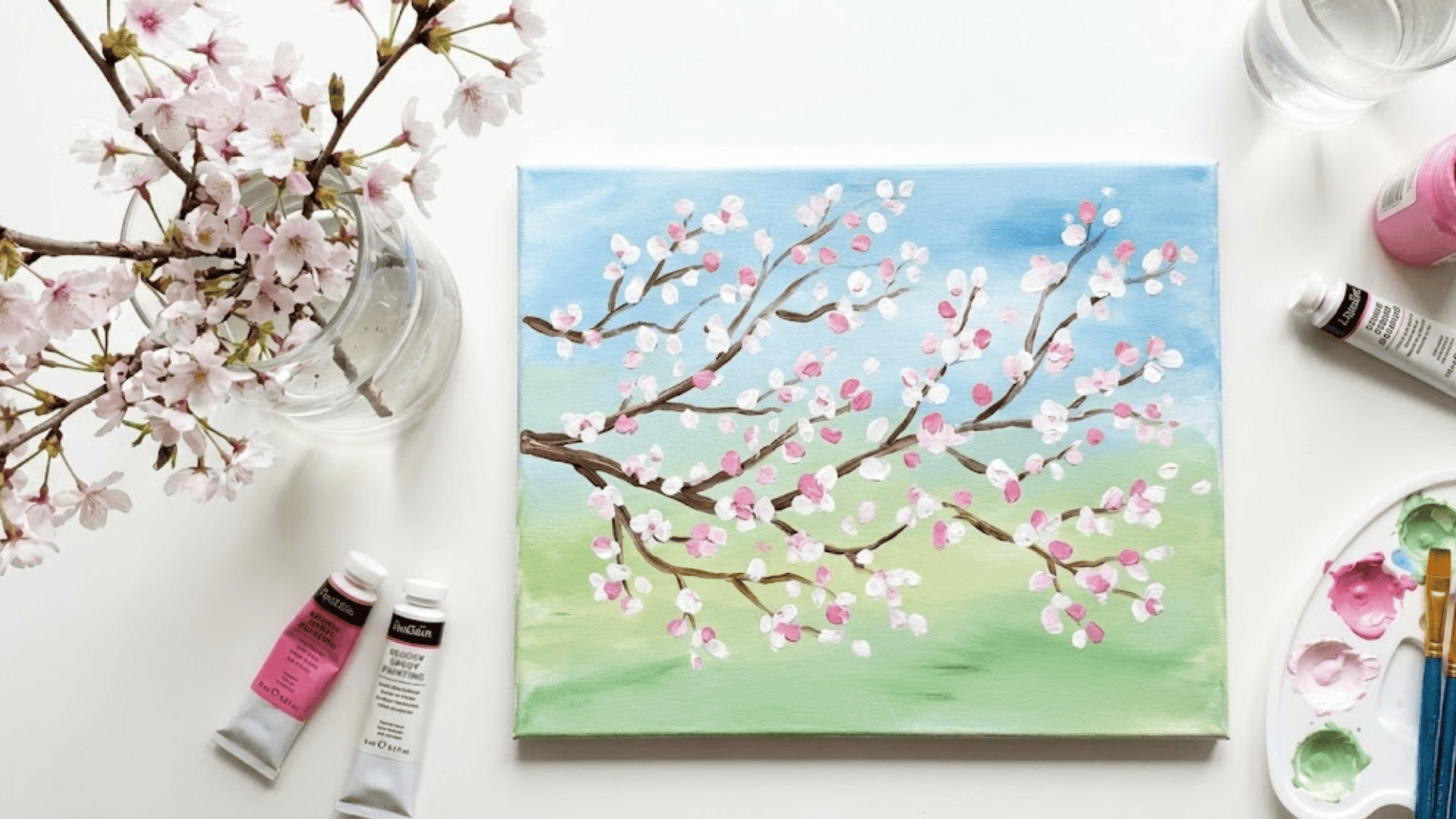 bright spring orchard