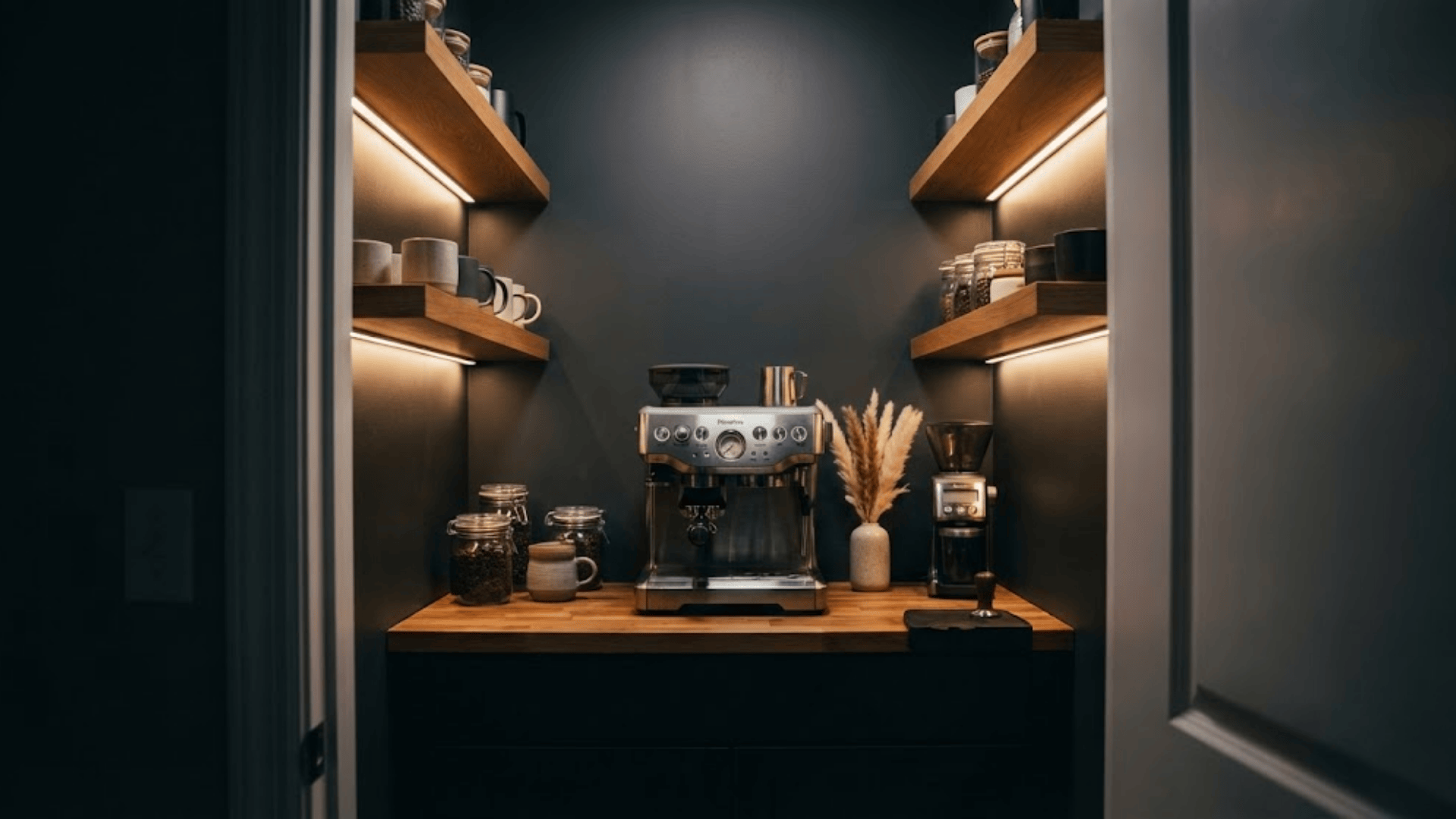 closet coffee station