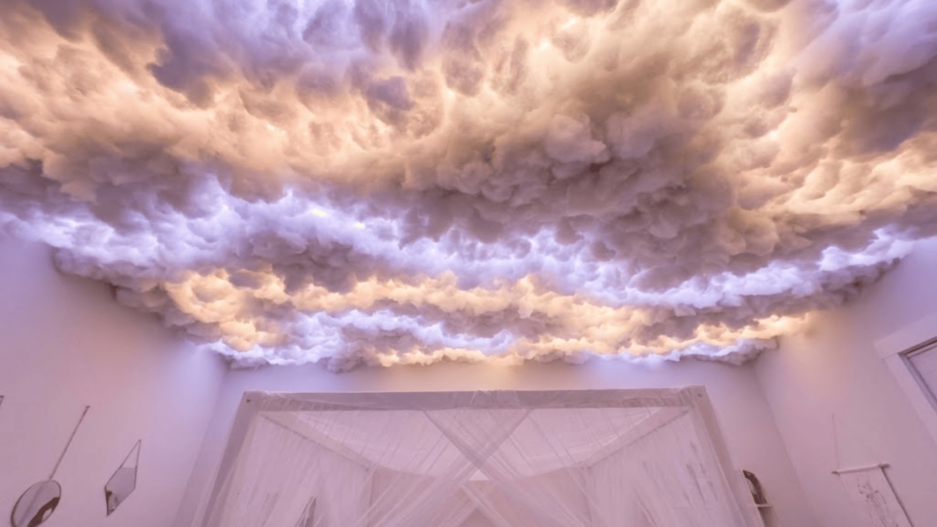 cloud ceiling with soft LED effects