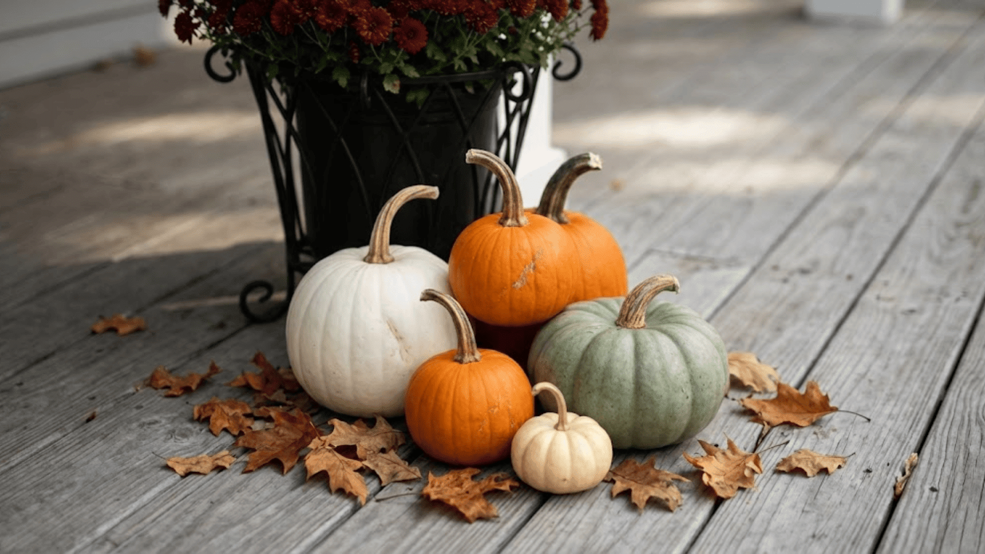 compact pumpkin clusters