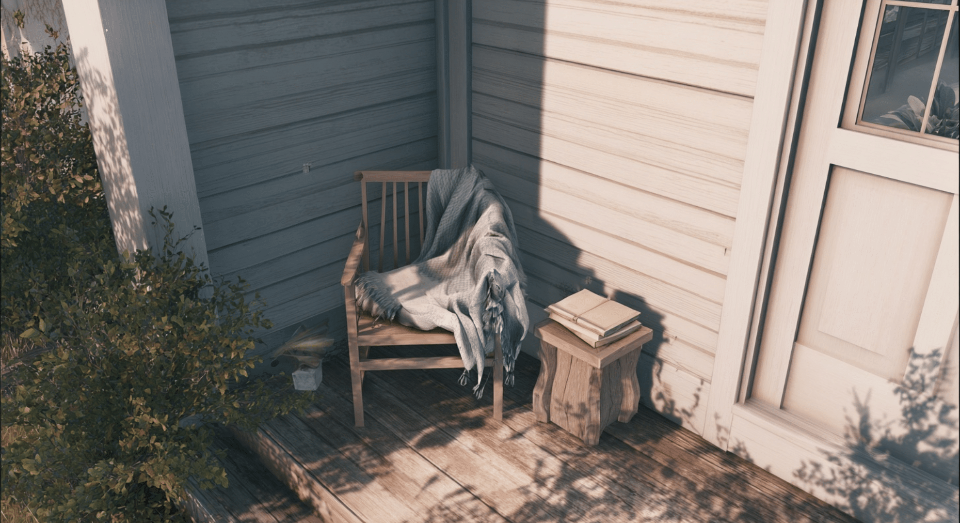 corner reading porch