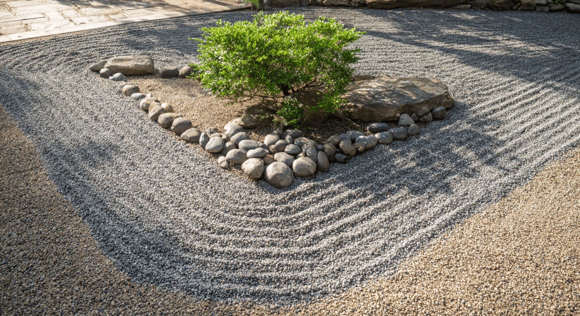 corner reflection garden