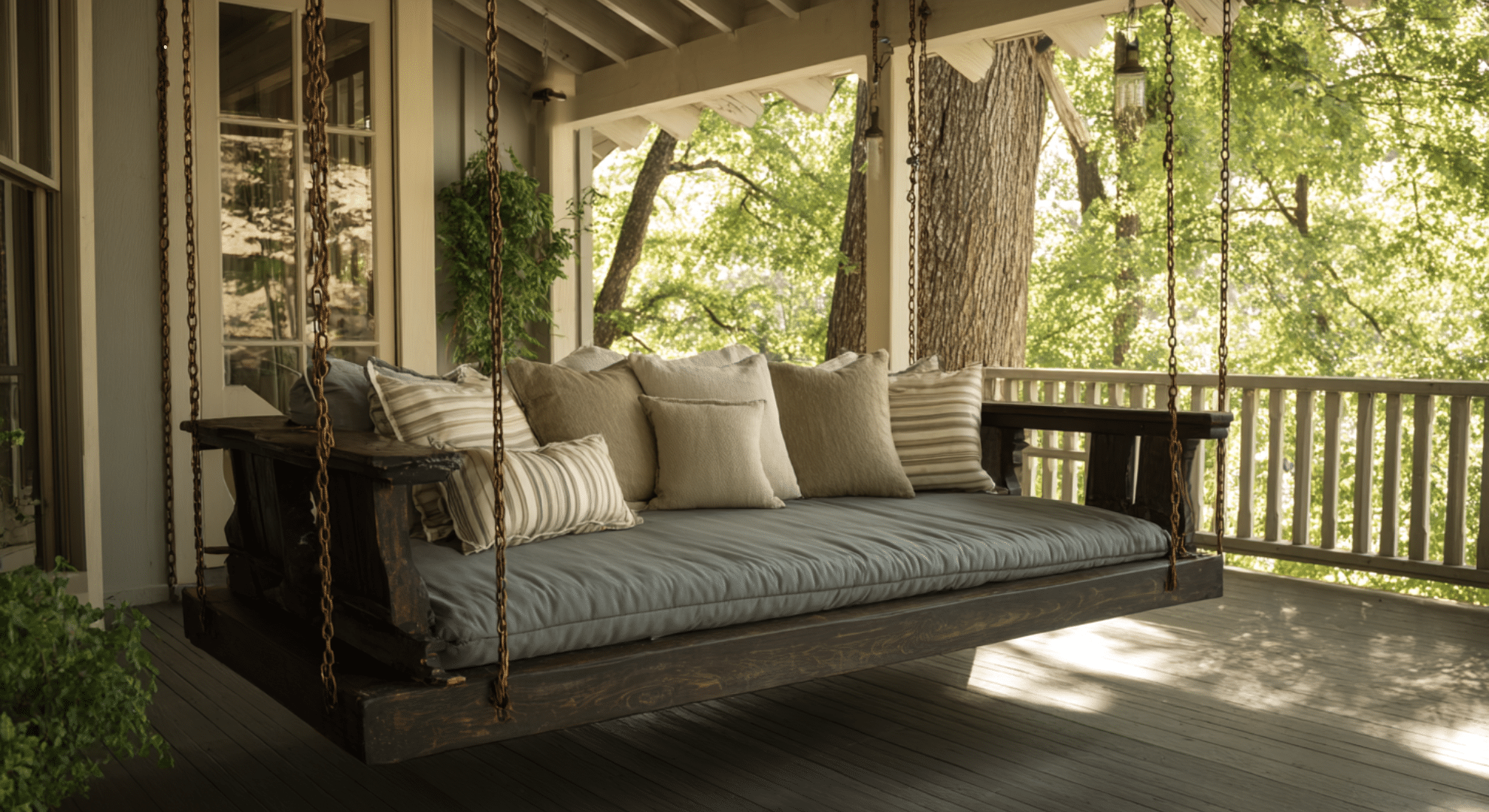 daybed swing porch