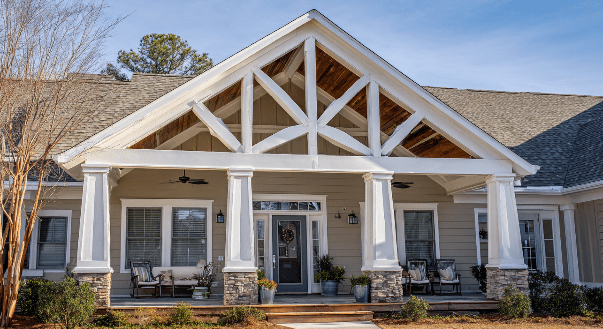 decorative gable roof cover