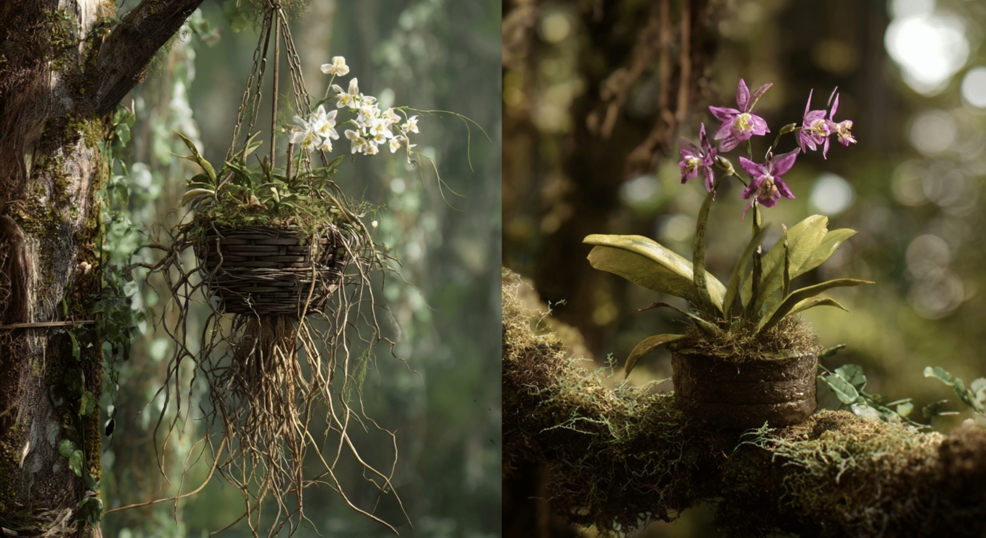 different types of orchids based on how they grow