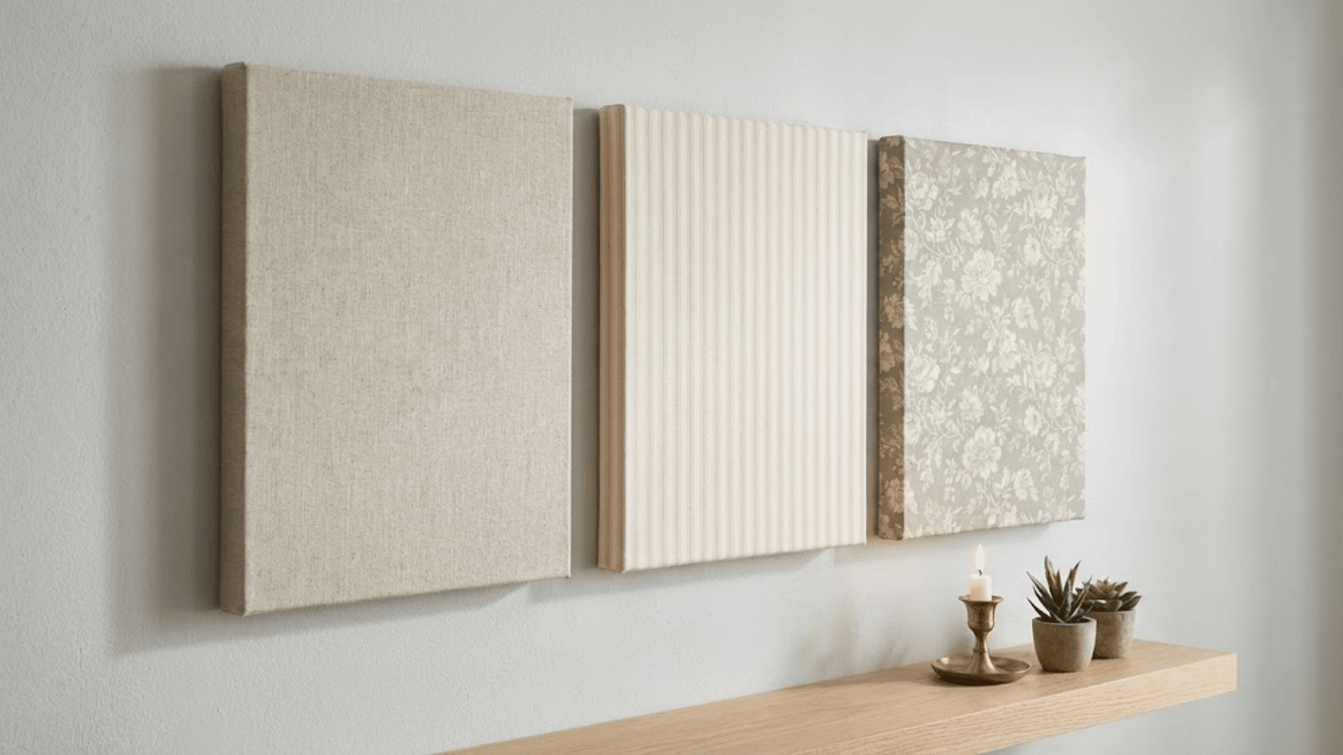 fabric wrapped canvas art