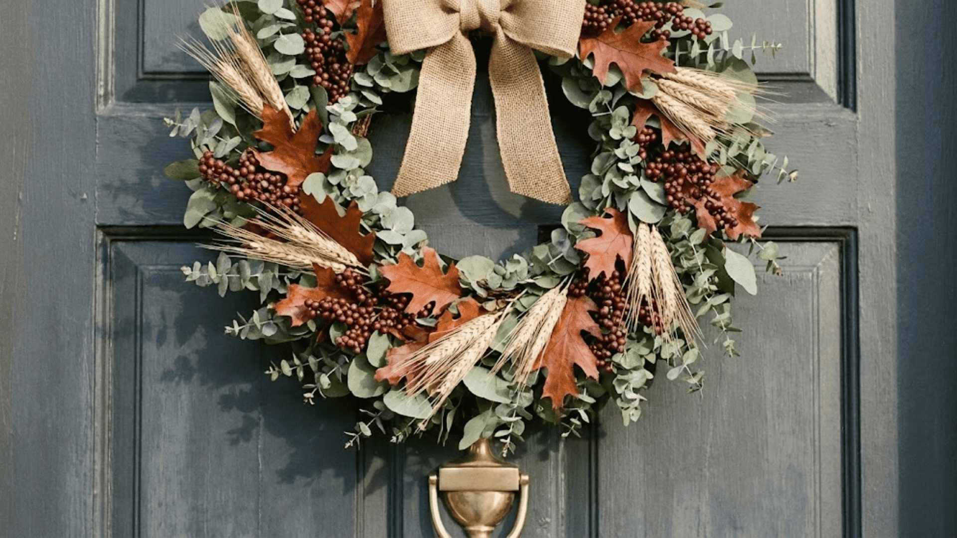 fall wreath that sets the mood