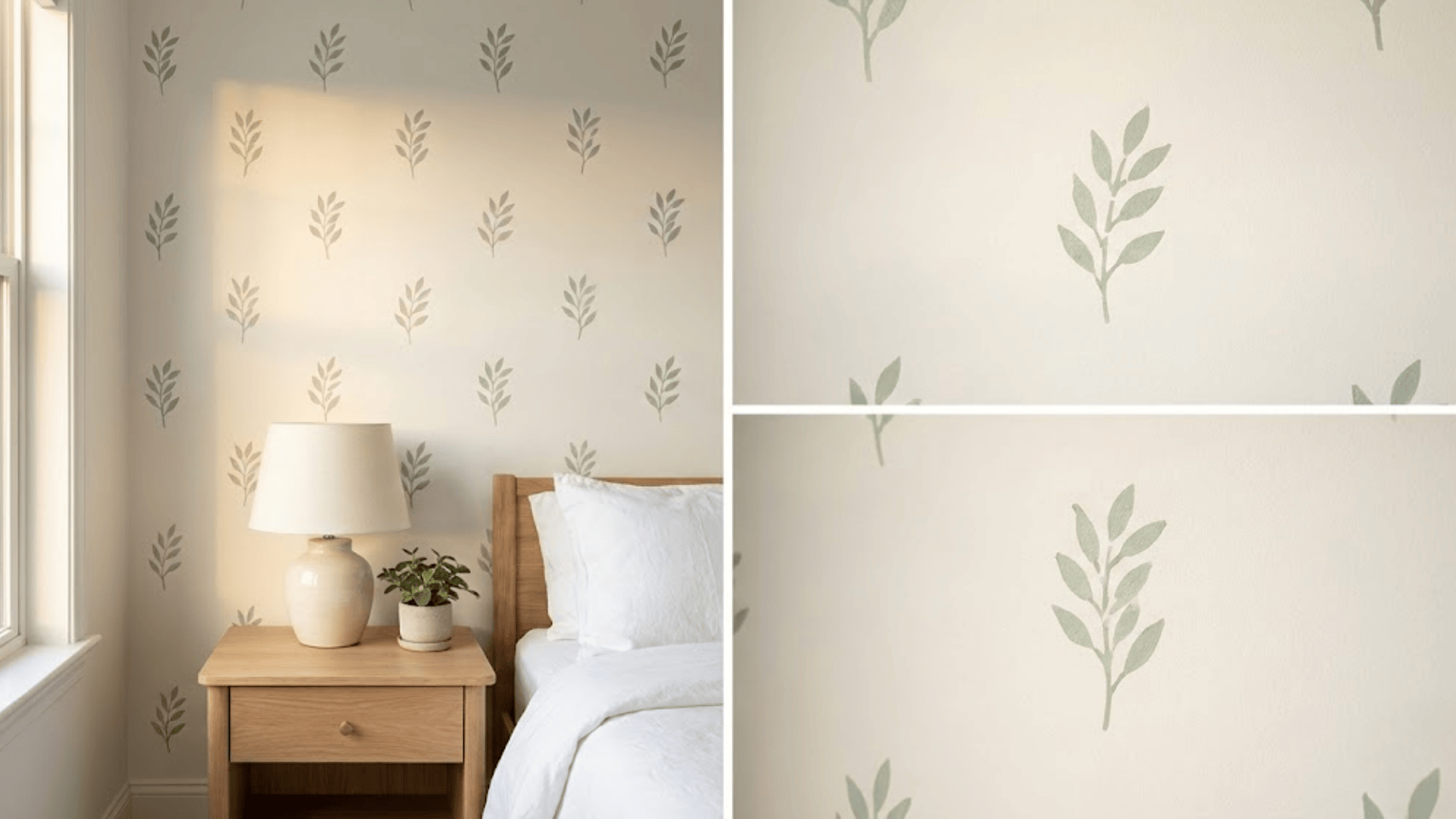 faux wallpaper using paint