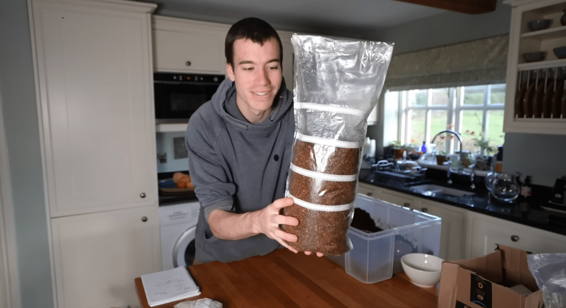 fill the grow bags