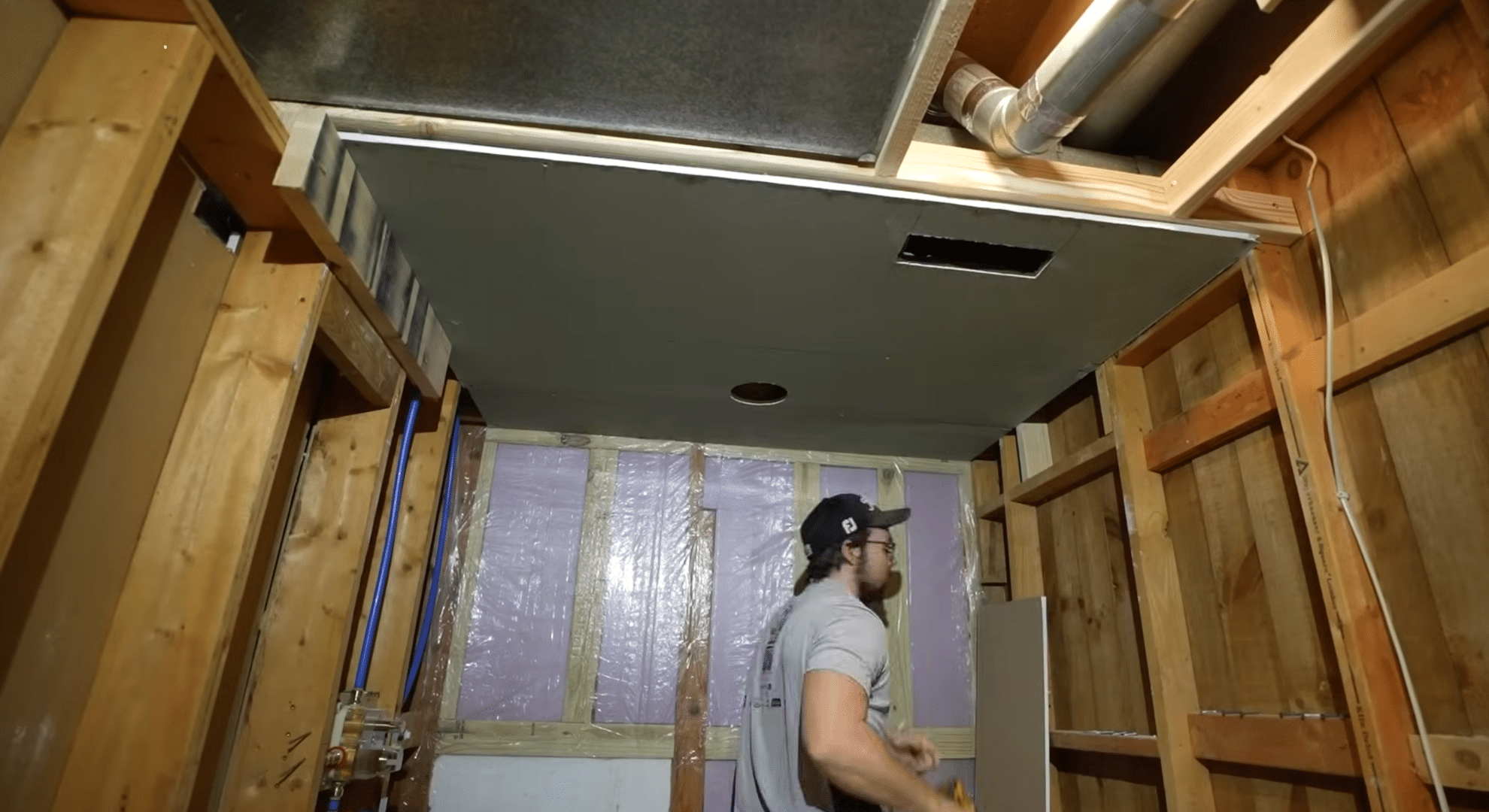framing insulation and drywall