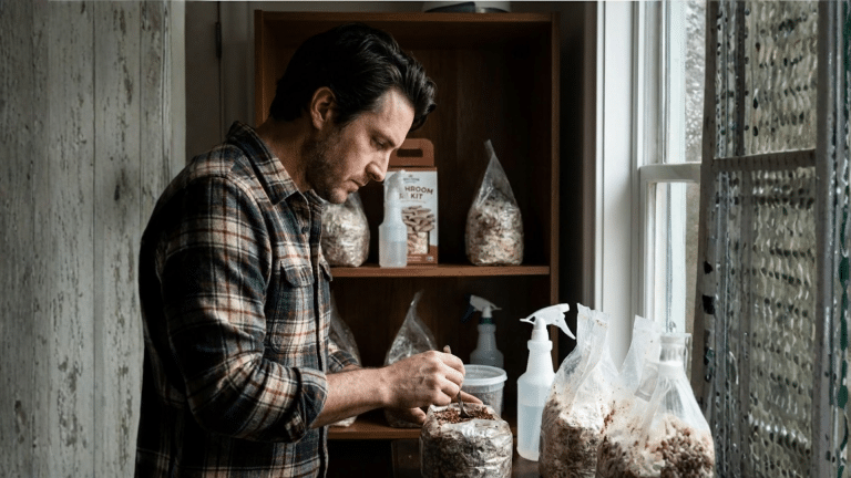 growing mushrooms at home a simple beginner guide