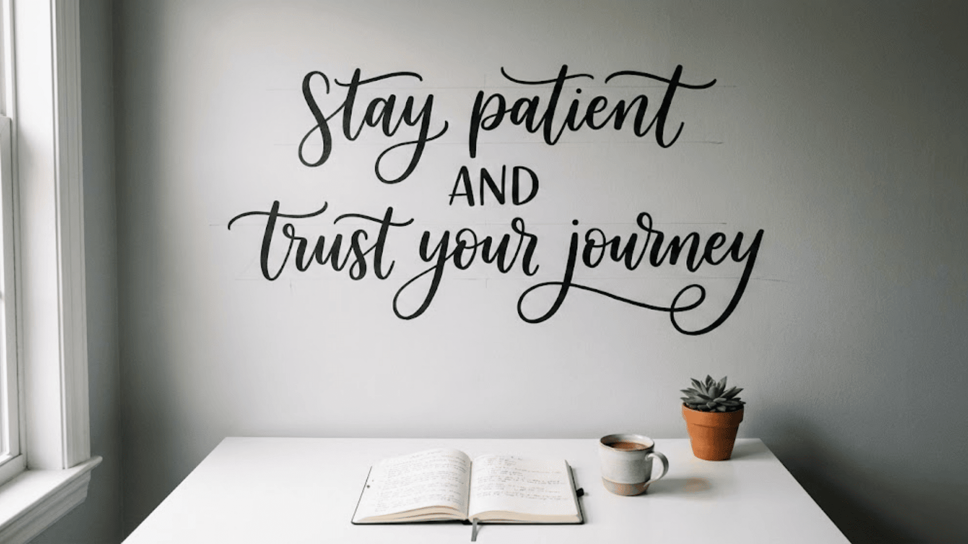 hand lettered wall quotes