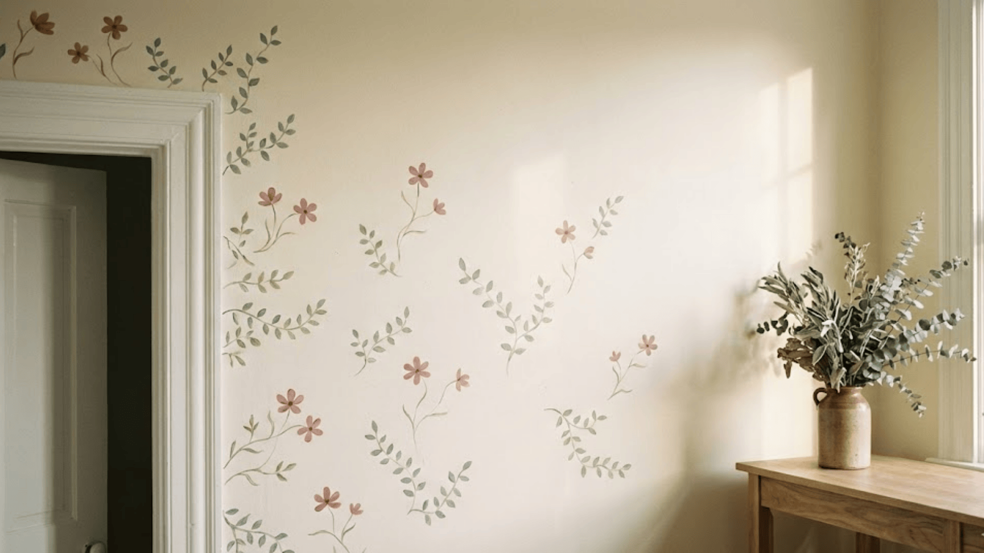 hand painted wall motifs