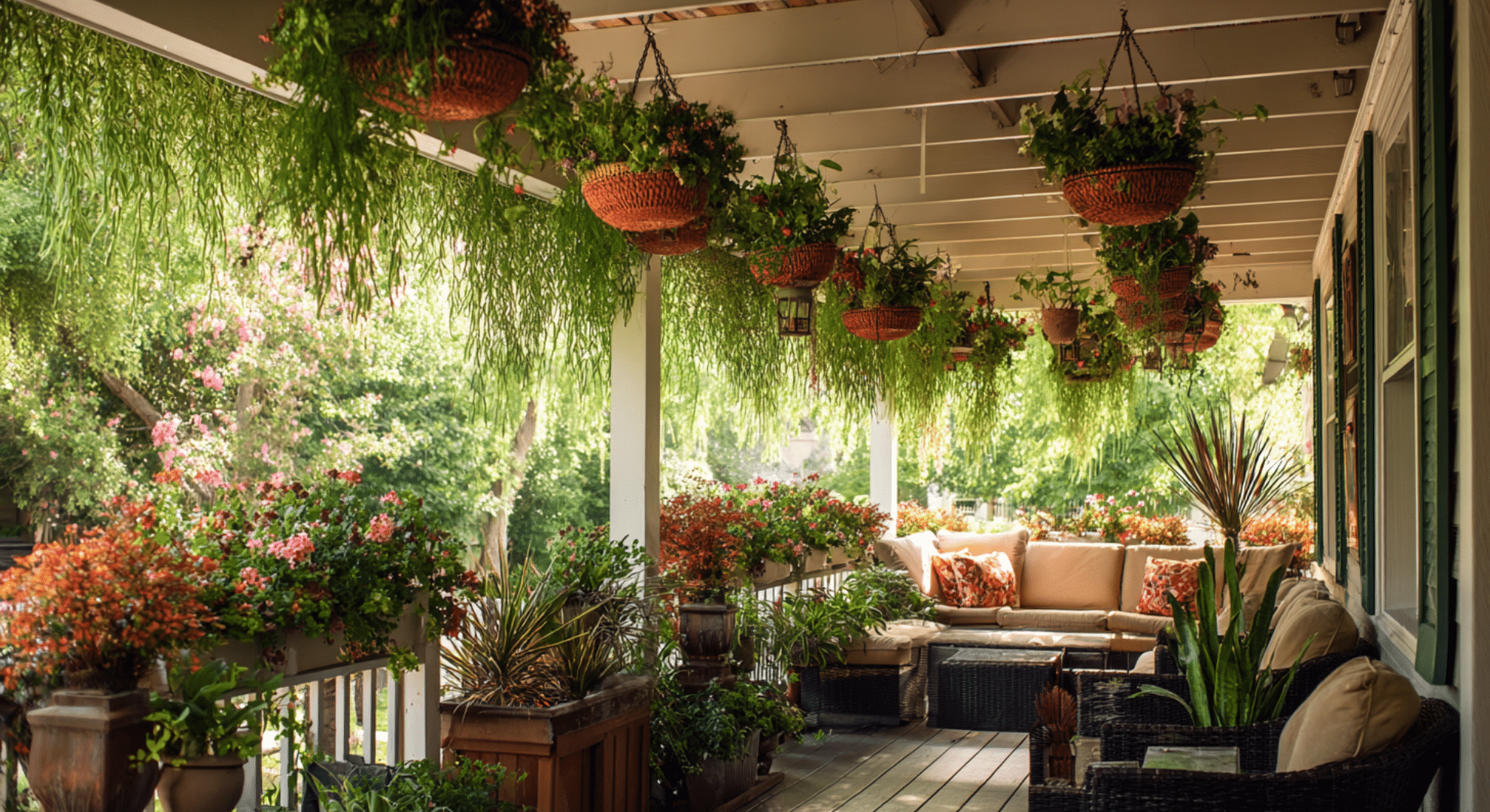 hanging plant cover