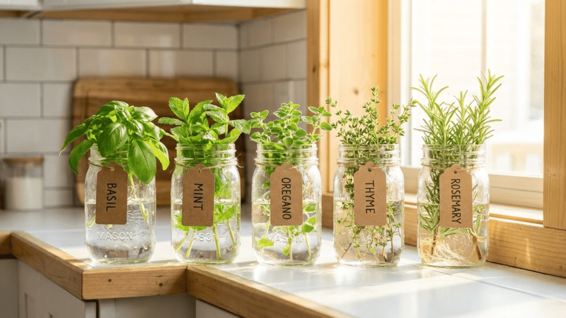 kitchen herb displays