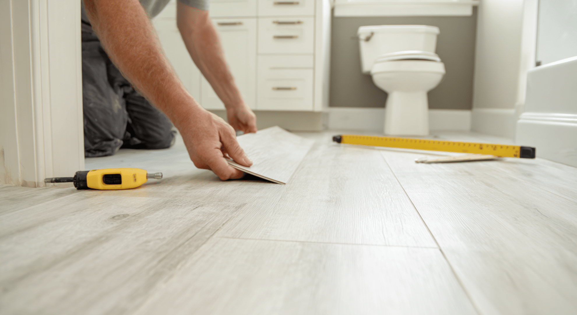 lay down stick on floors that look real