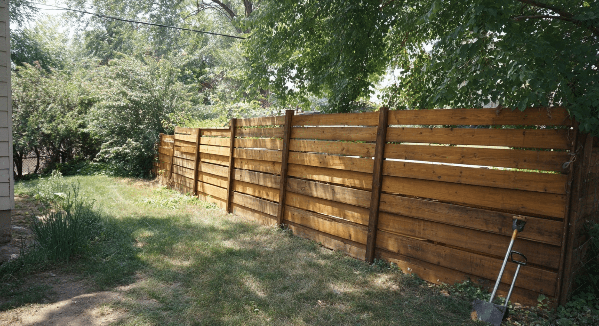 lean to privacy fence panels