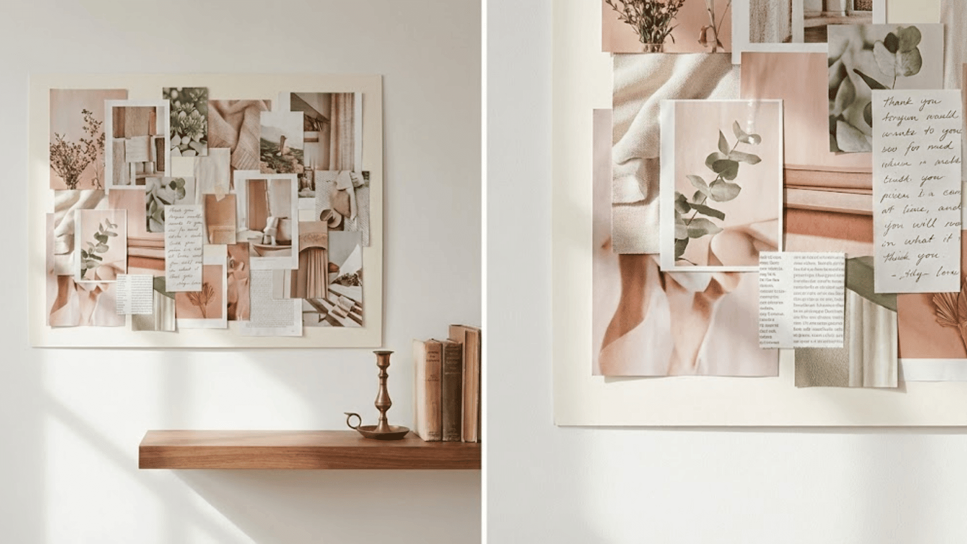 magazine collage wall