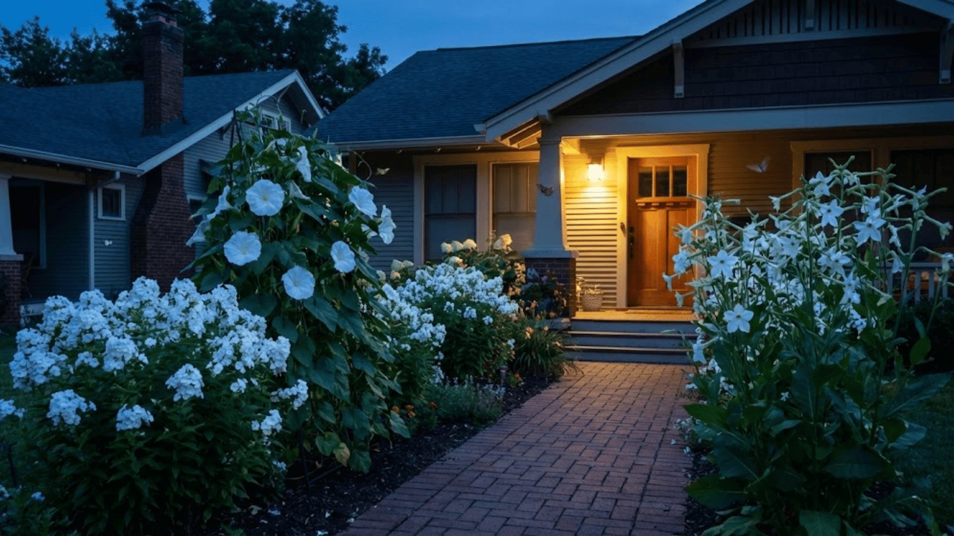 moon garden with night blooming fragrant plants