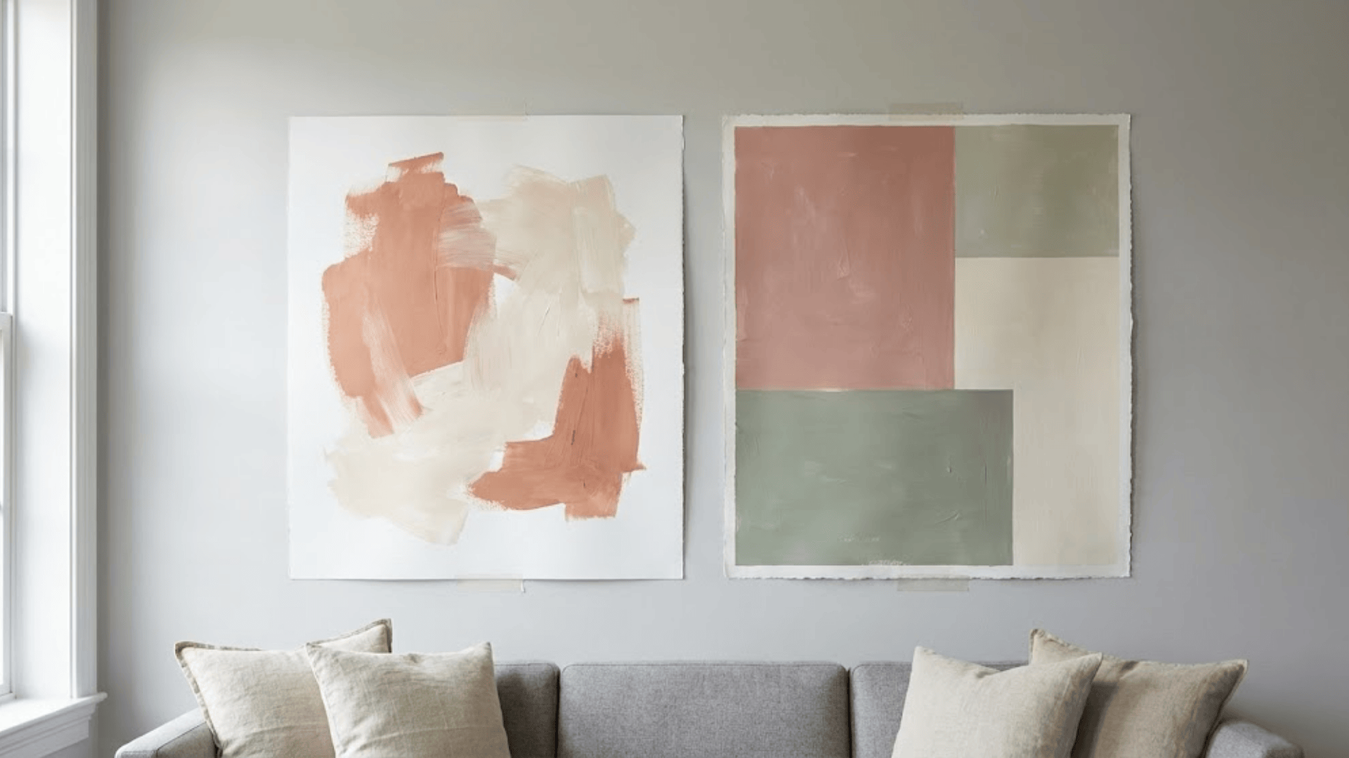oversized paper art panels