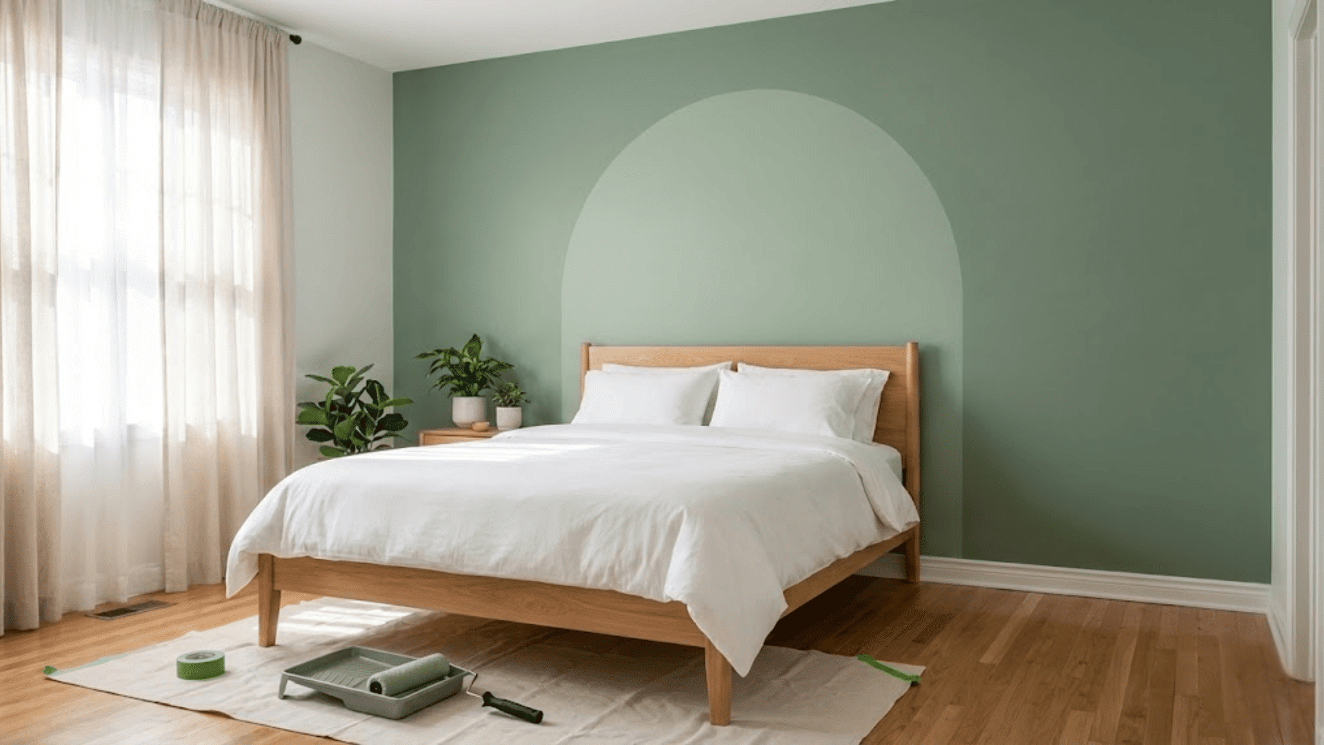 painted accent wall