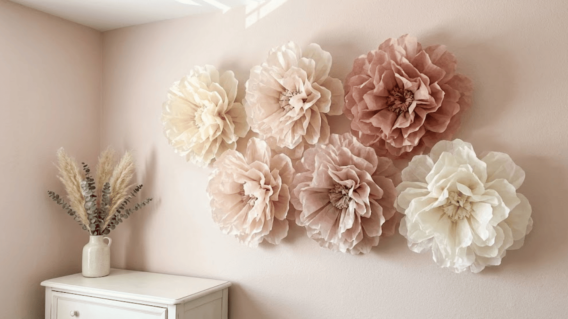 paper flower wall