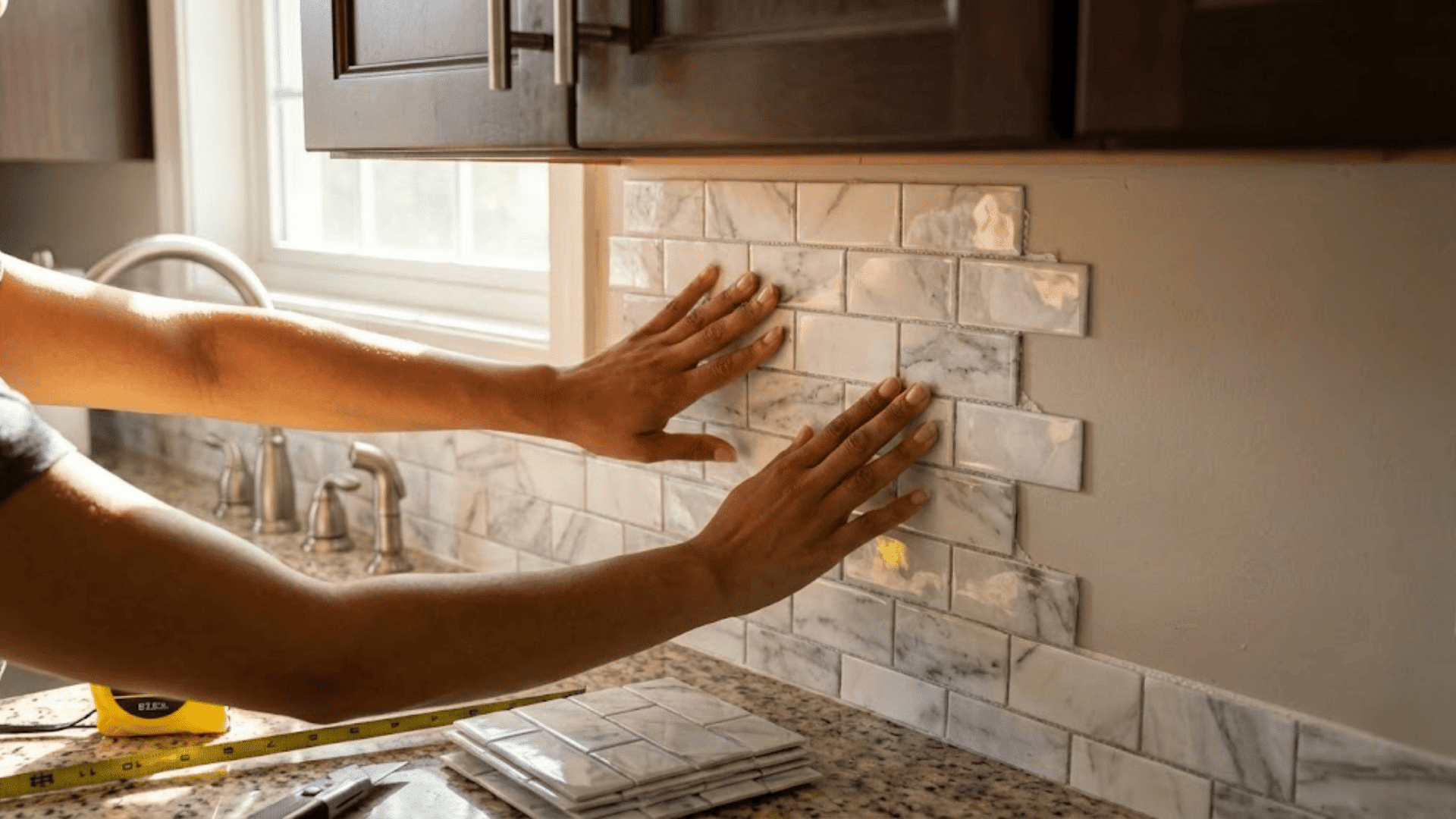 peel and stick backsplash upgrade