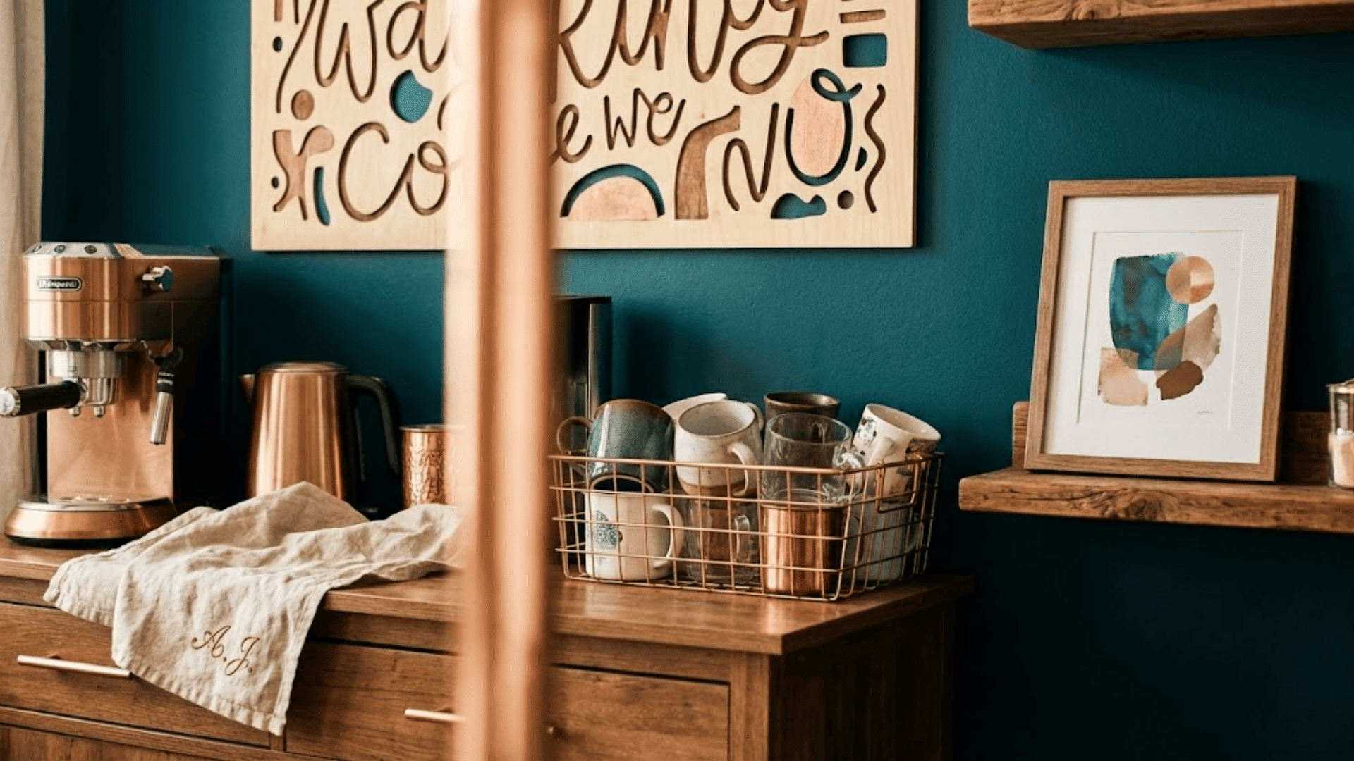personalized custom theme coffee bar
