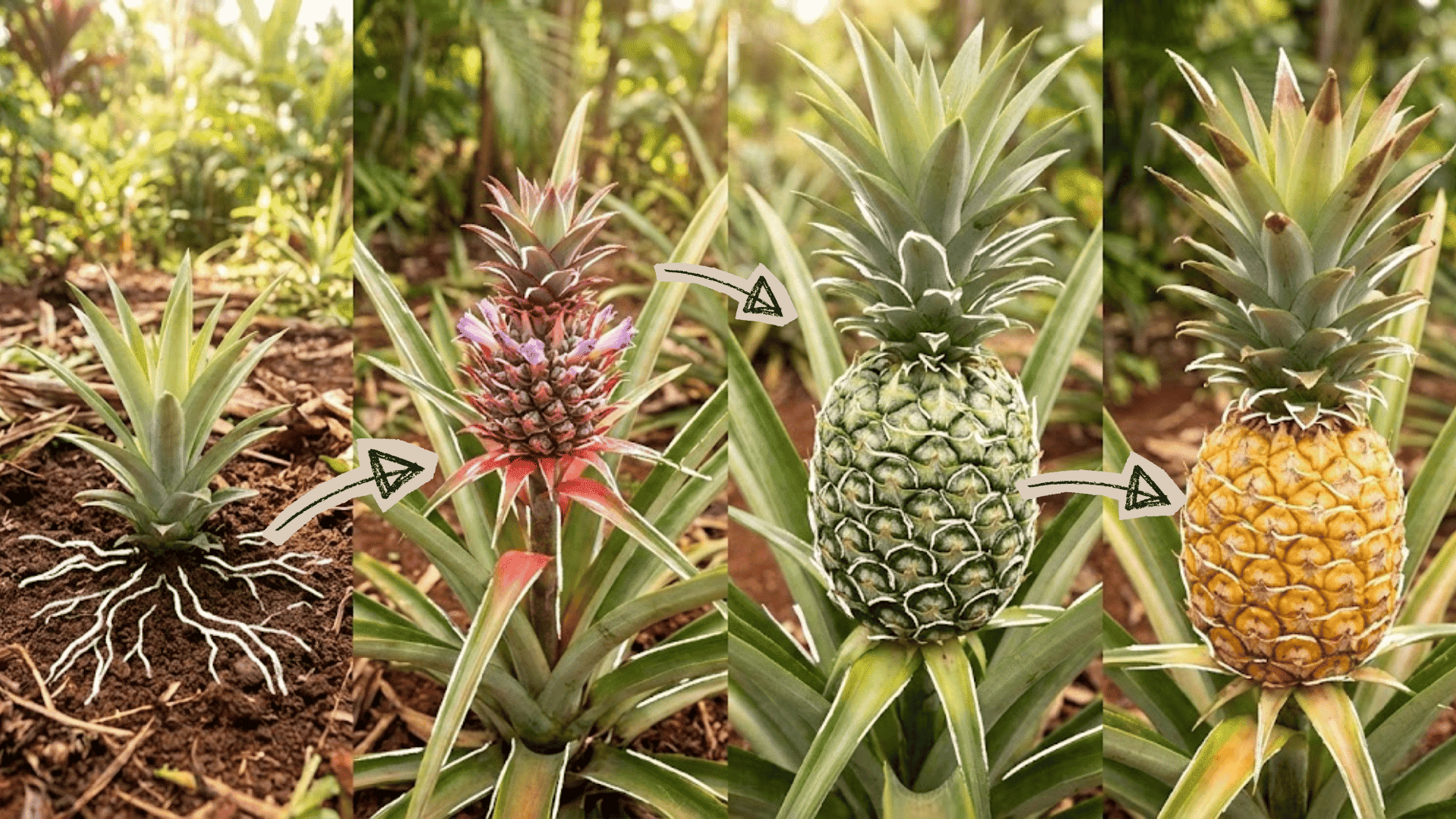 Pineapple Growth Stages