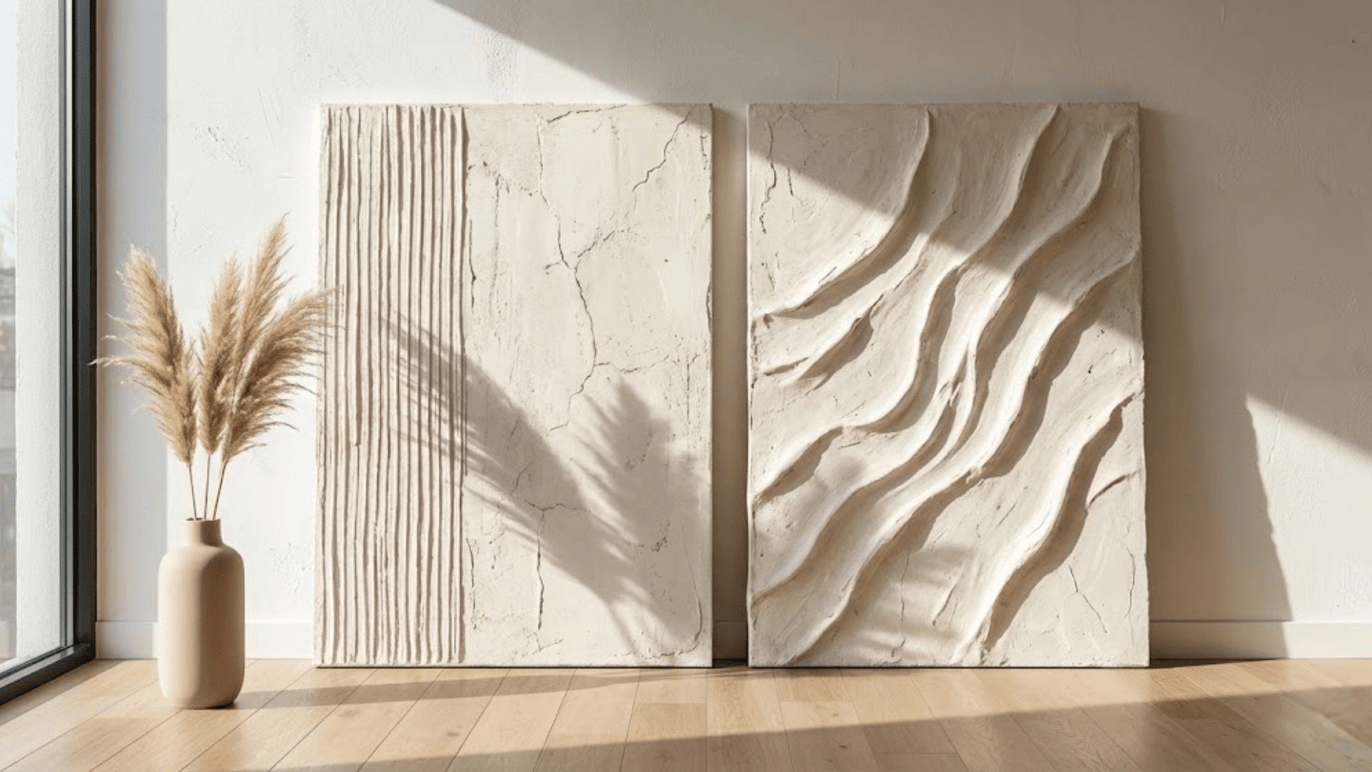 plaster art panels with texture