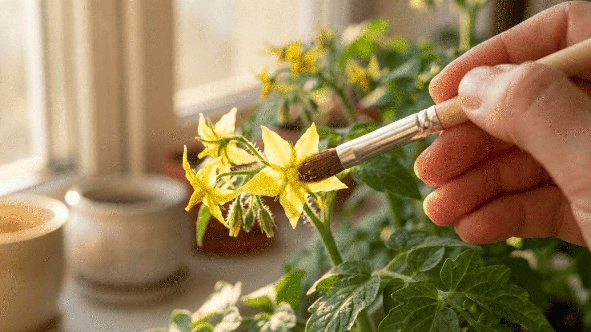 Pollinating Tomatoes Indoors