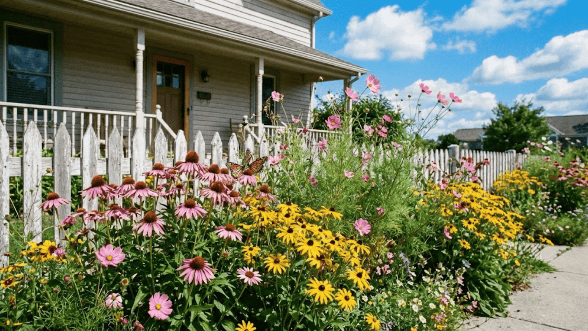 pollinator friendly wildflower patch
