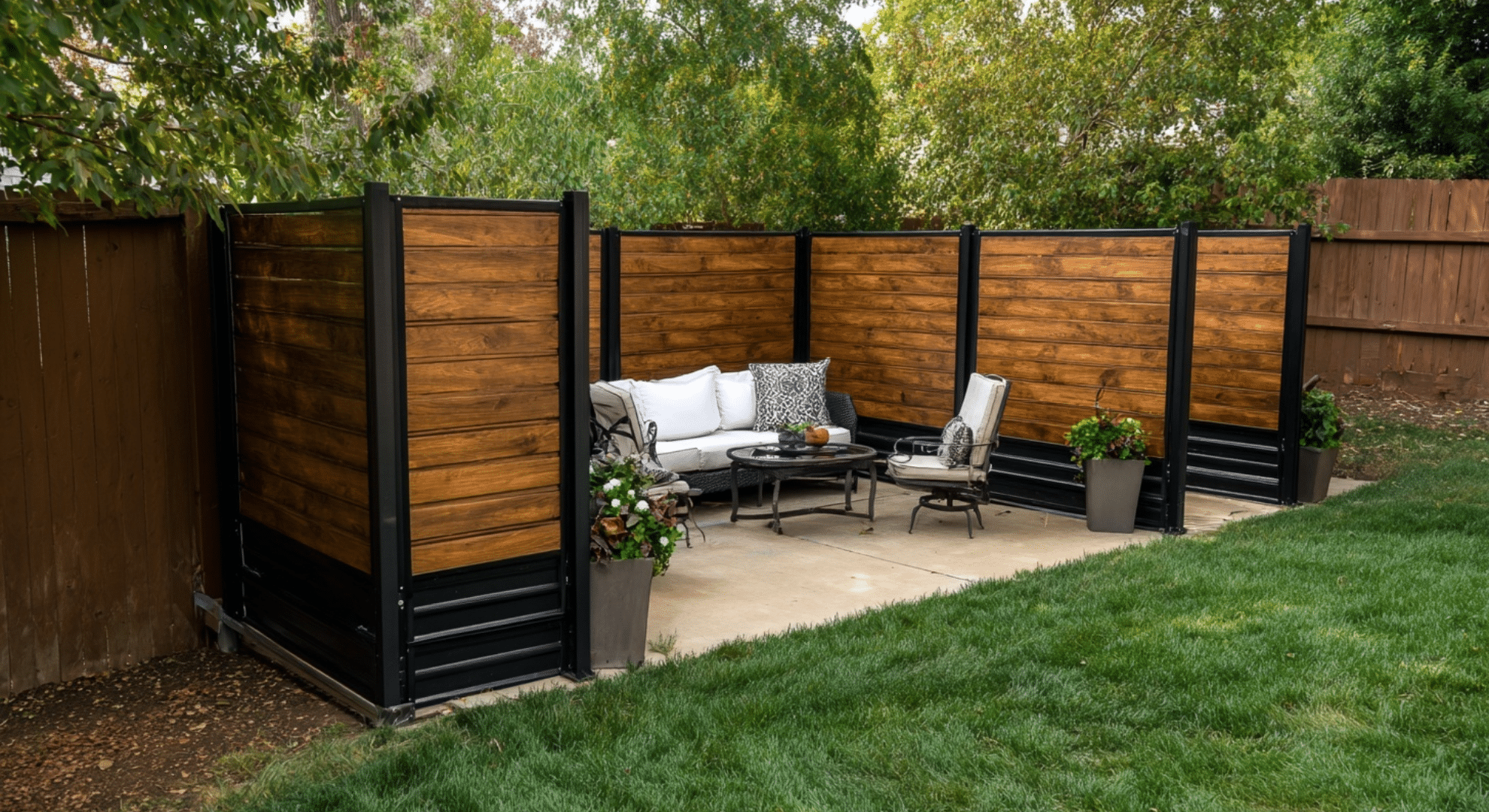 removable privacy fence sections