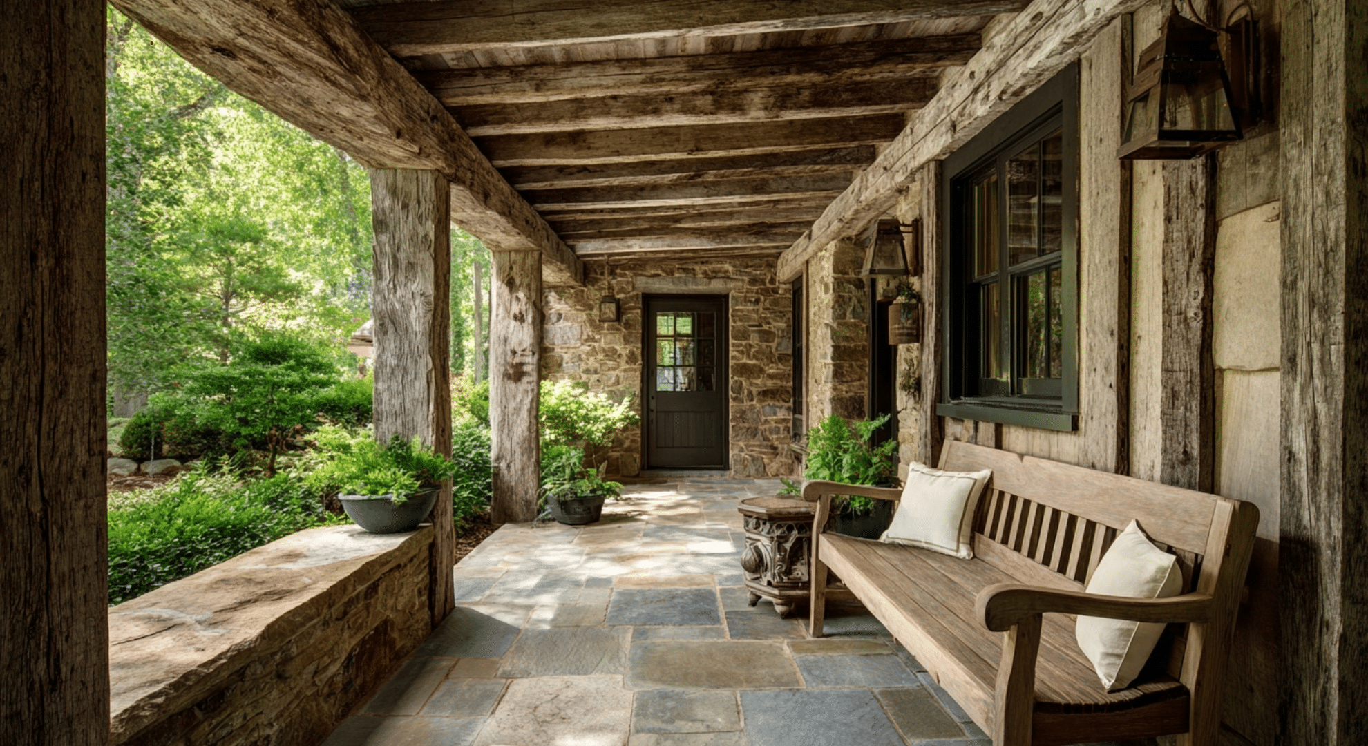 rustic reclaimed timber cover