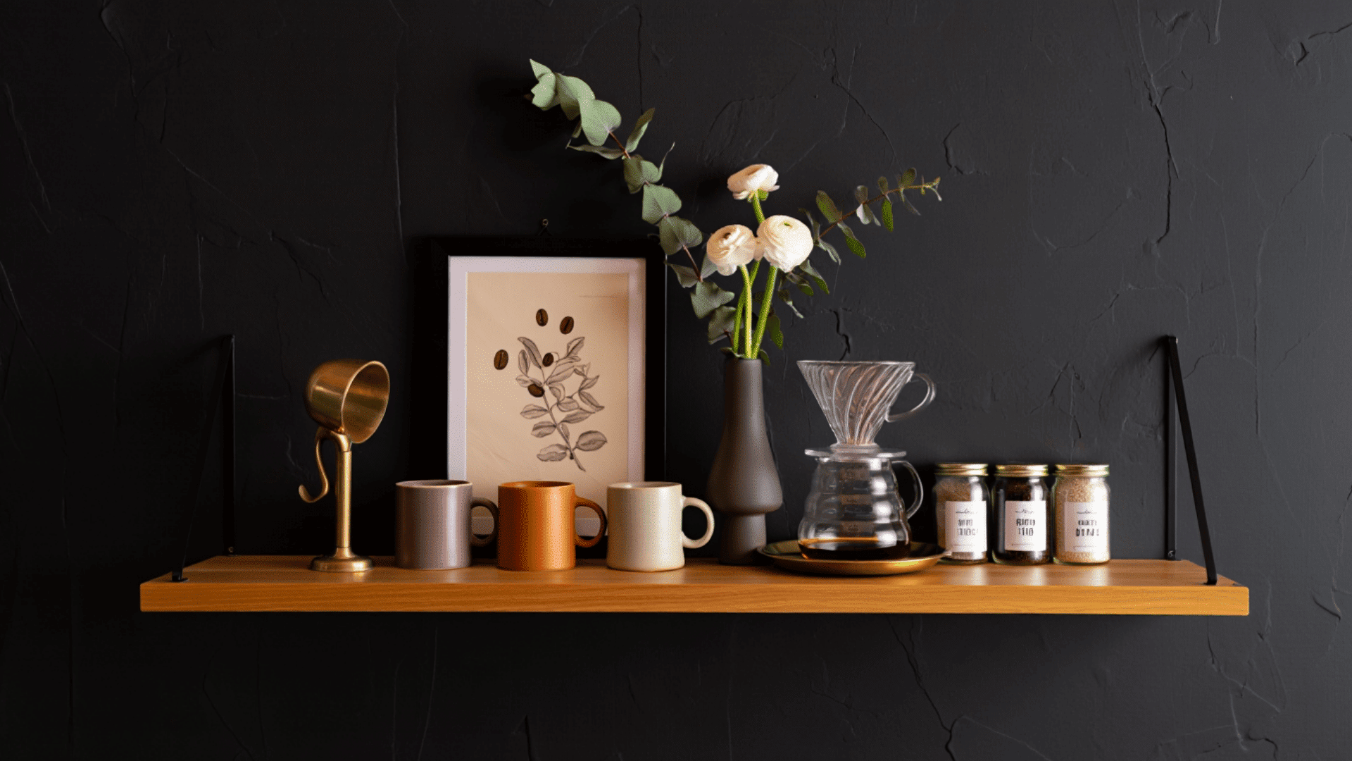 statement décor coffee bar