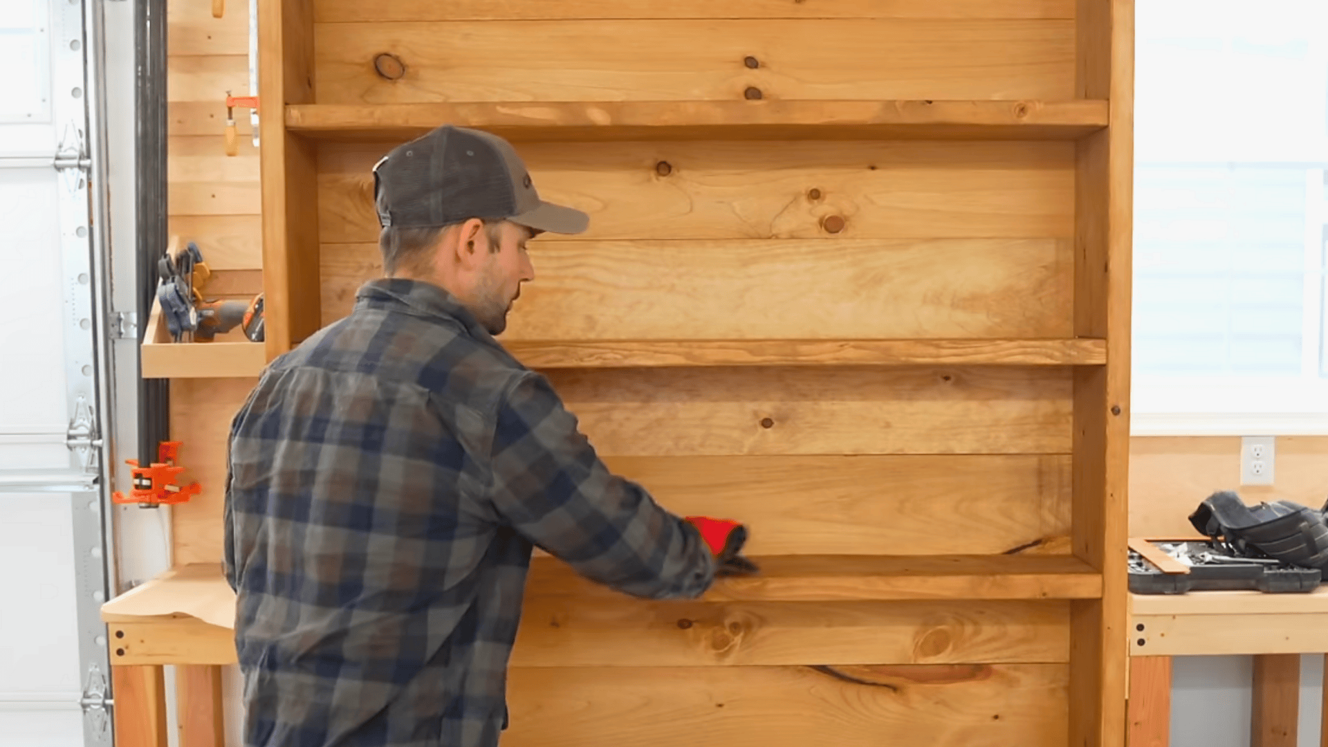 step 5 finish and secure to the wall