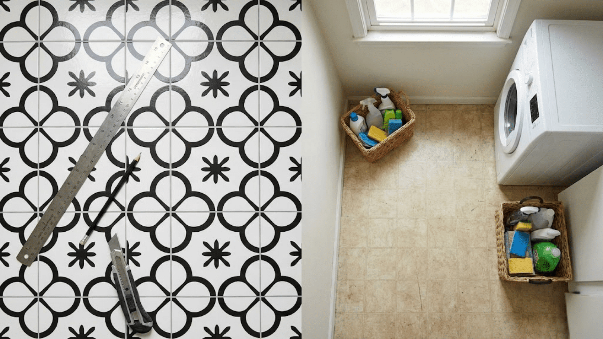 stick on floor tiles for small spaces