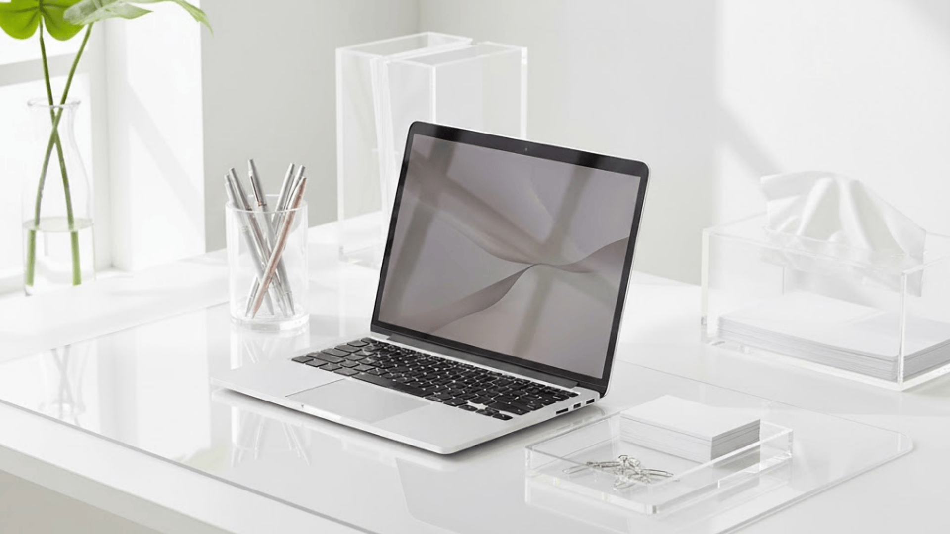 transparent acrylic desk accessories