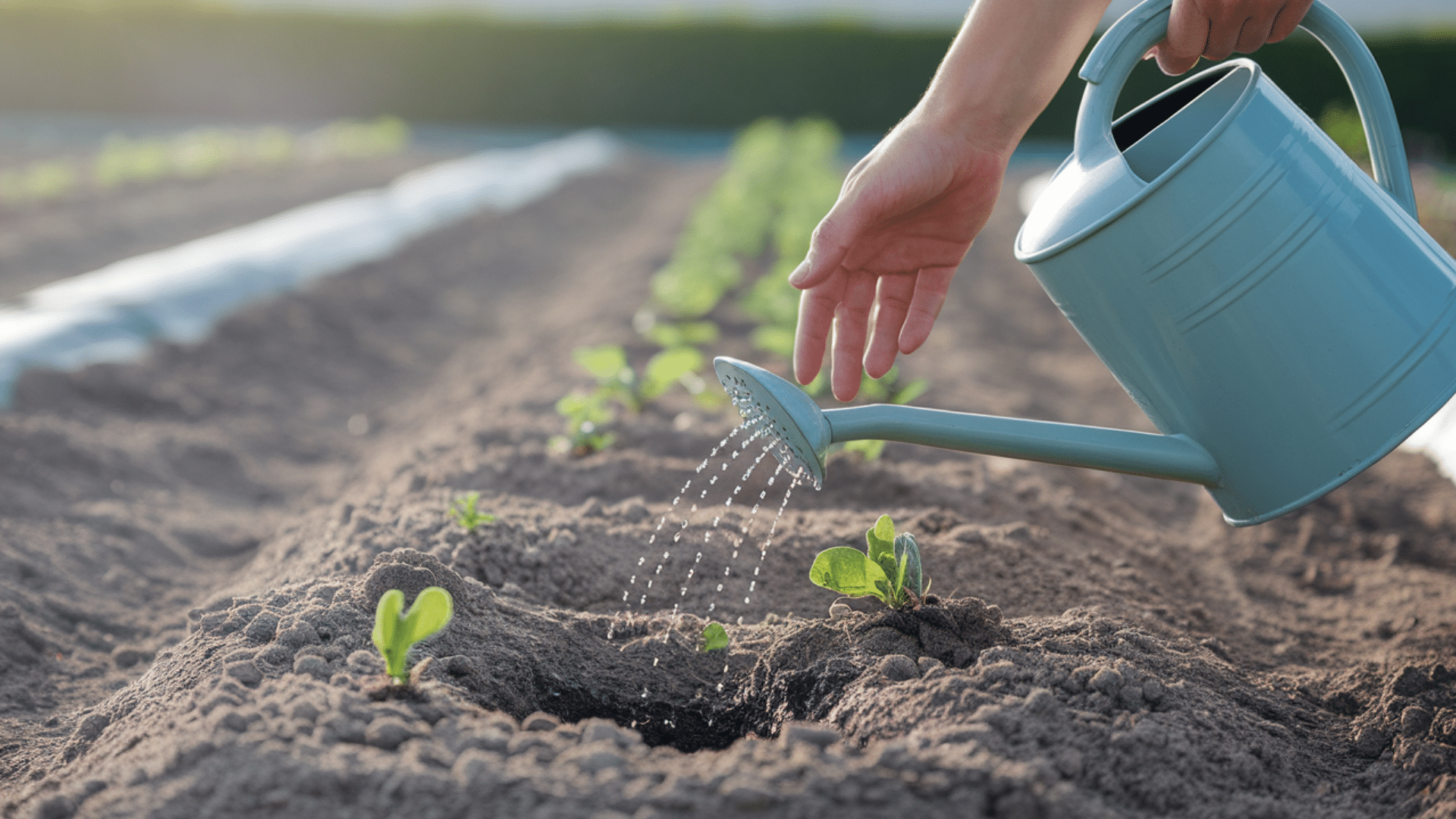 watering right after planting