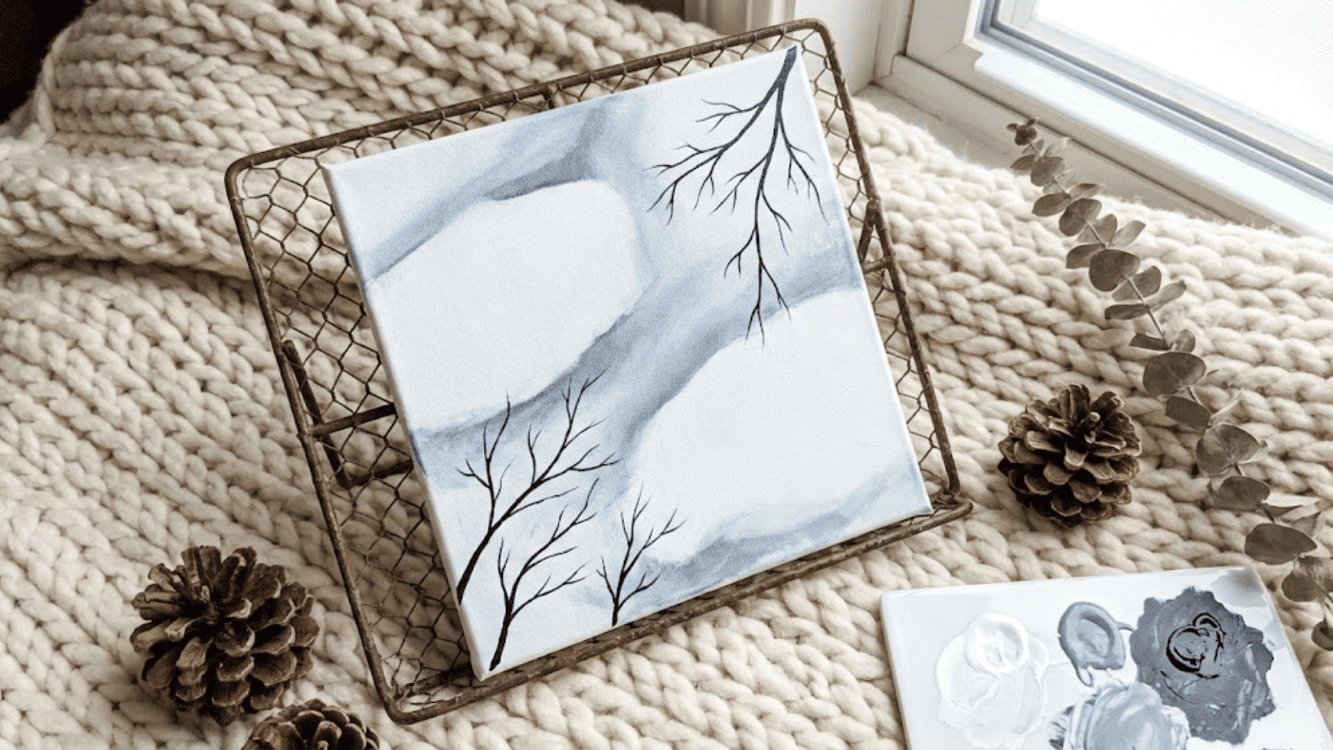 winter wonderland With bare trees