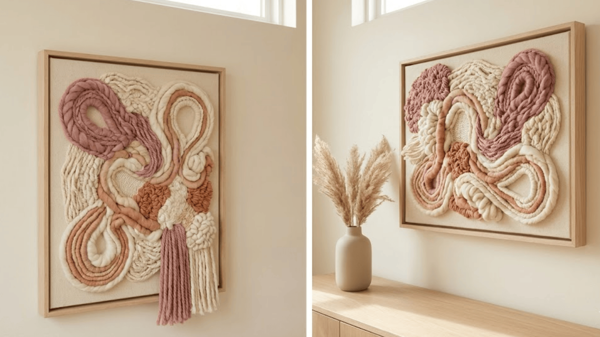 yarn or fiber wall art